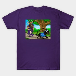 Minnesota Vikings Fans - Kings of the North vs Foolish Felines T-Shirt